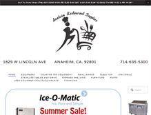Tablet Screenshot of anaheimrestaurantsupplies.com